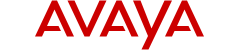 Avaya logo written in Red Colour on white background