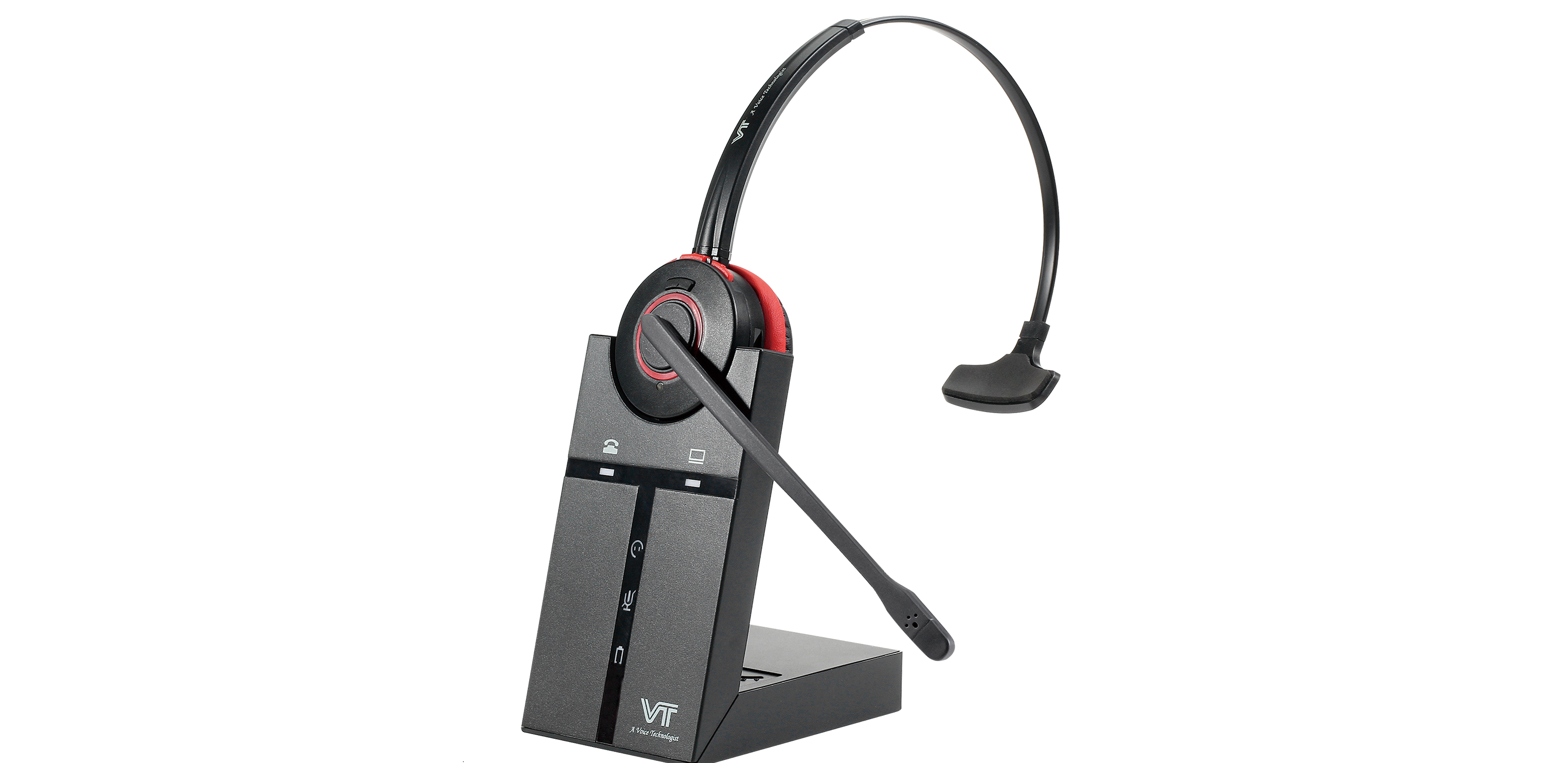 enhanced cordless headset with customer controls