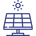 Solar panel soaking in the sunshine